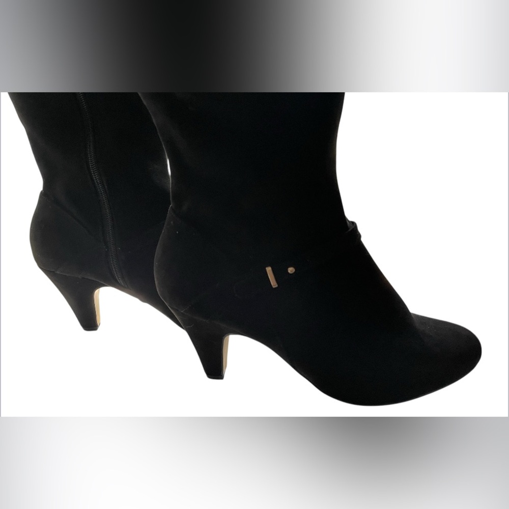 NWOT Bella Vita Sasha BLACK Suede Knee High Boots SIZE: 10 W - Picture 4 of 8